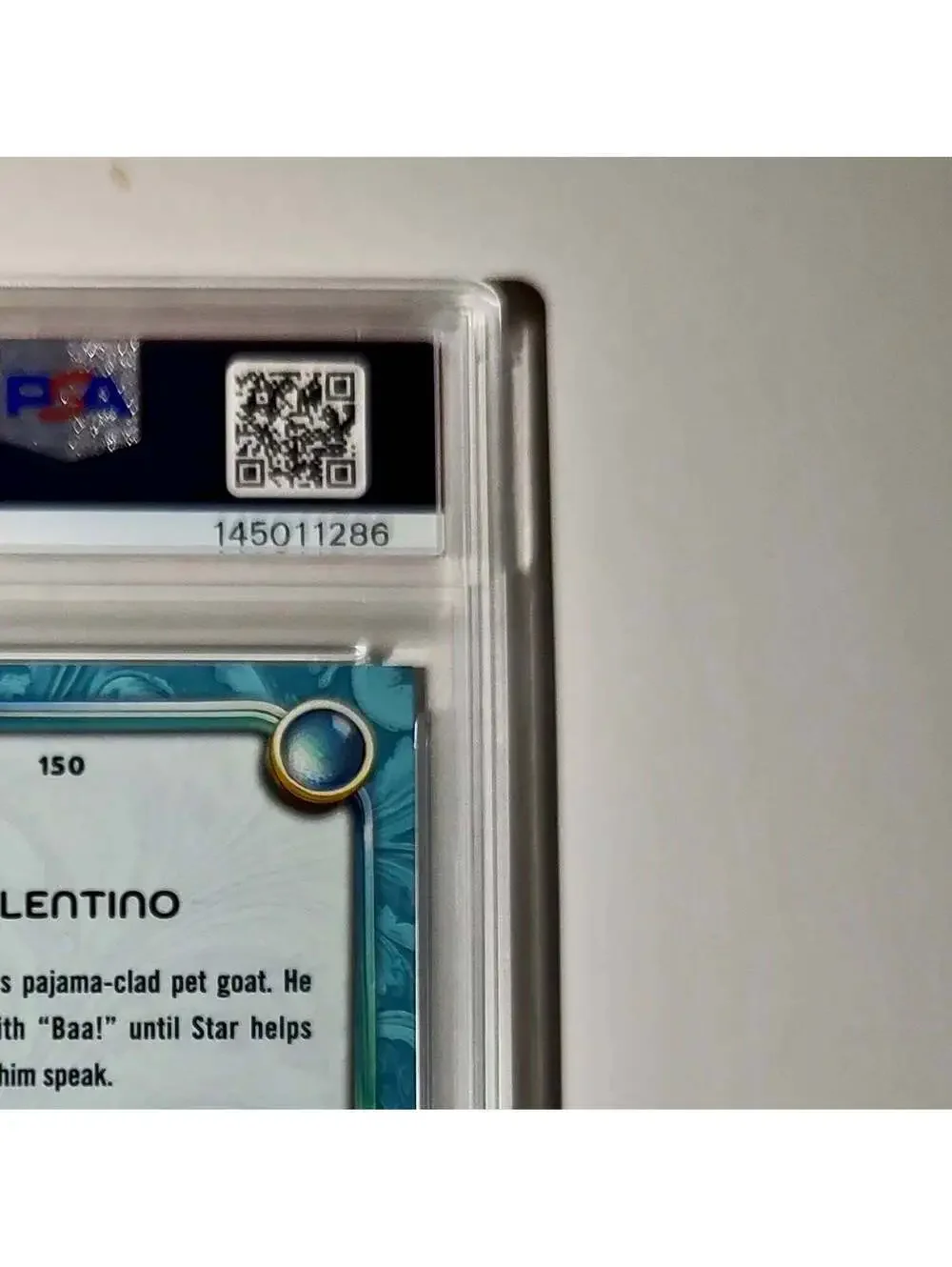 Valentino 2025 Topps Disney Wonder #150 Diamond Card Wish PSA 9